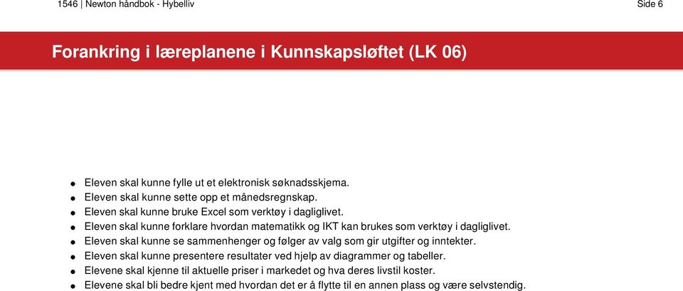 Eleven skal kunne forklare hvordan matematikk og IKT kan brukes som verktøy i dagliglivet.