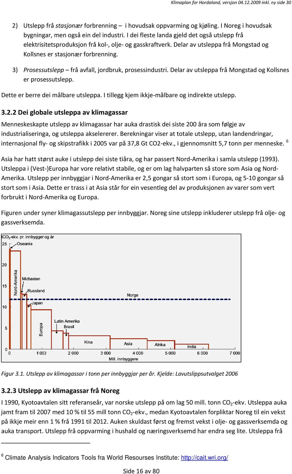 3) Prosessutslepp frå avfall, jordbruk, prosessindustri. Delar av utsleppa frå Mongstad og Kollsnes er prosessutslepp. Dette er berre dei målbare utsleppa.