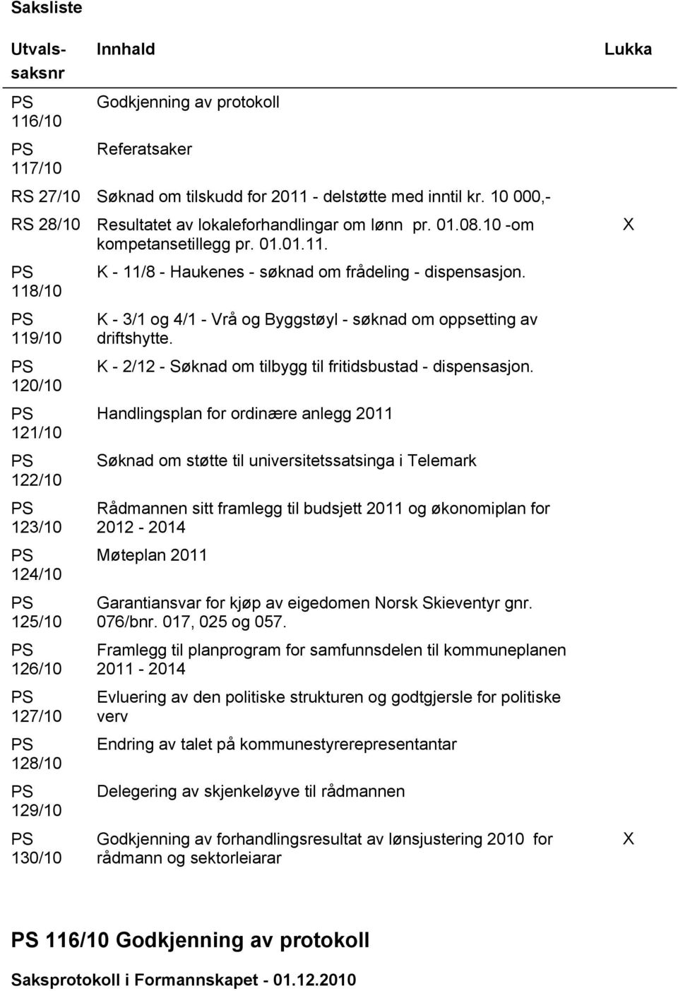 K - 3/1 og 4/1 - Vrå og Byggstøyl - søknad om oppsetting av driftshytte. K - 2/12 - Søknad om tilbygg til fritidsbustad - dispensasjon.