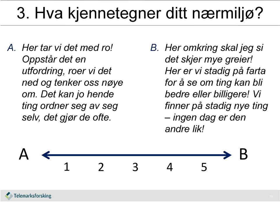 Det kan jo hende ting ordner seg av seg selv, det gjør de ofte. B.