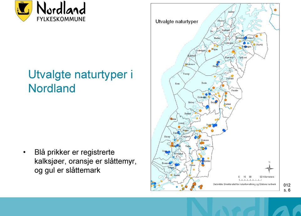 registrerte kalksjøer,