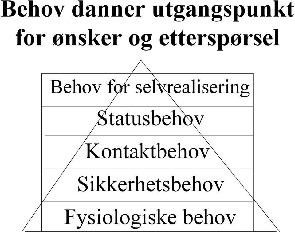 selvrealisering Statusbehov