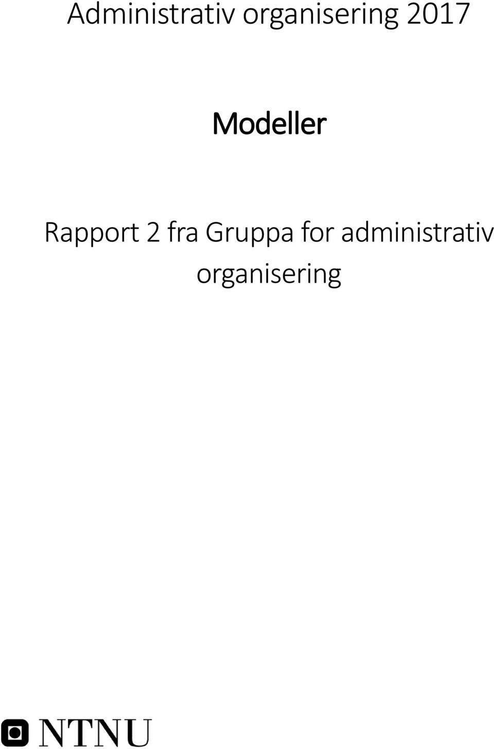 Modeller Rapport 2 fra