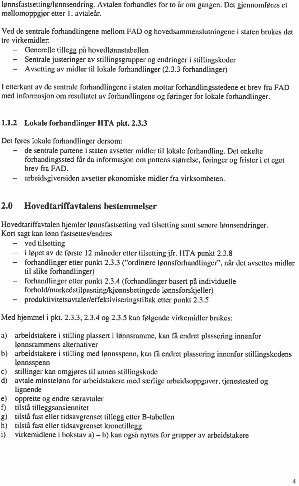 av midler til lokale forhandlinger (2.3.