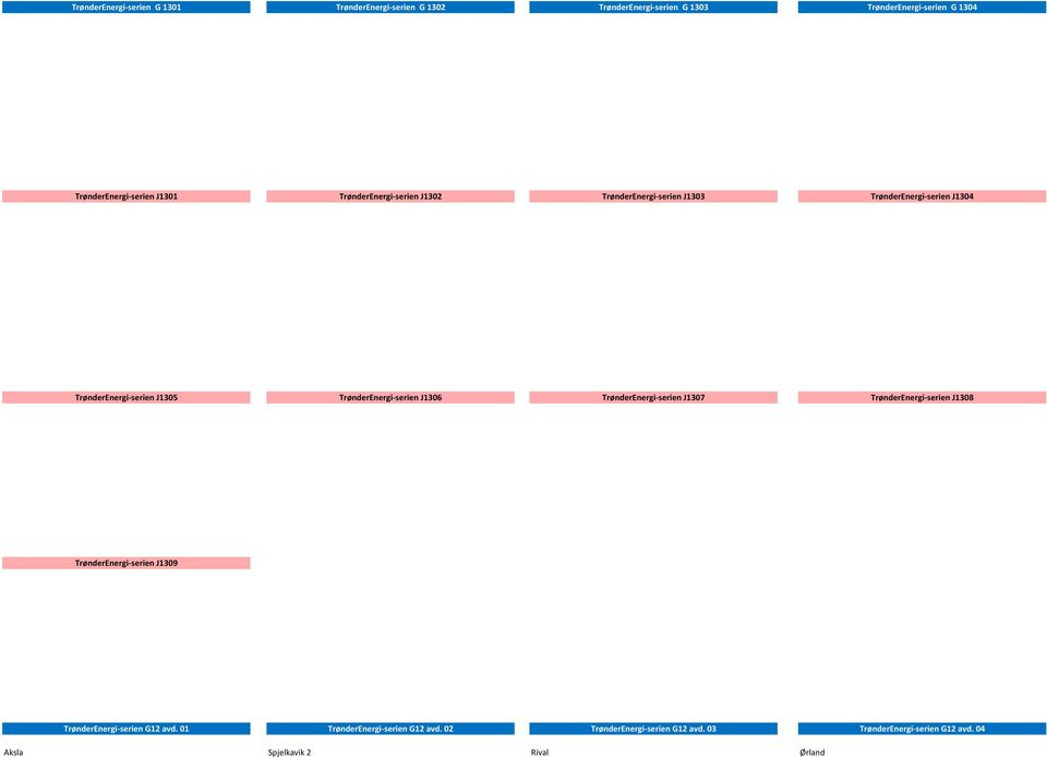 J1305 TrønderEnergi-serien J1306 TrønderEnergi-serien J1307 TrønderEnergi-serien J1308 TrønderEnergi-serien J1309