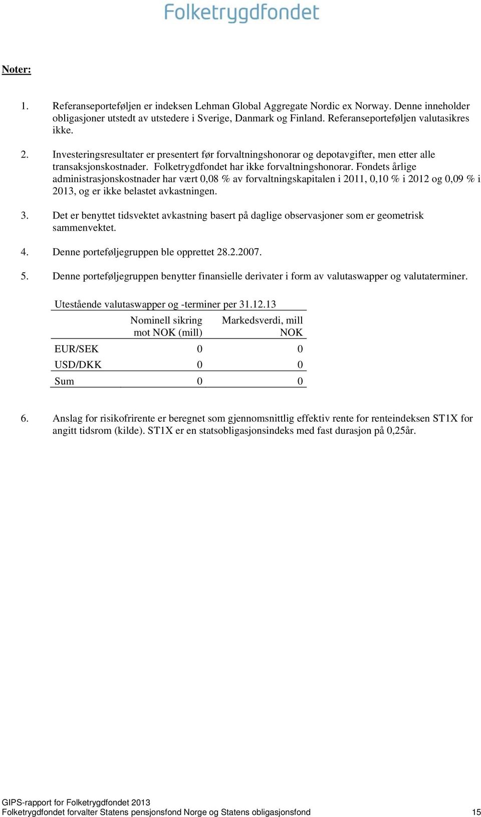 Folketrygdfondet har ikke forvaltningshonorar.