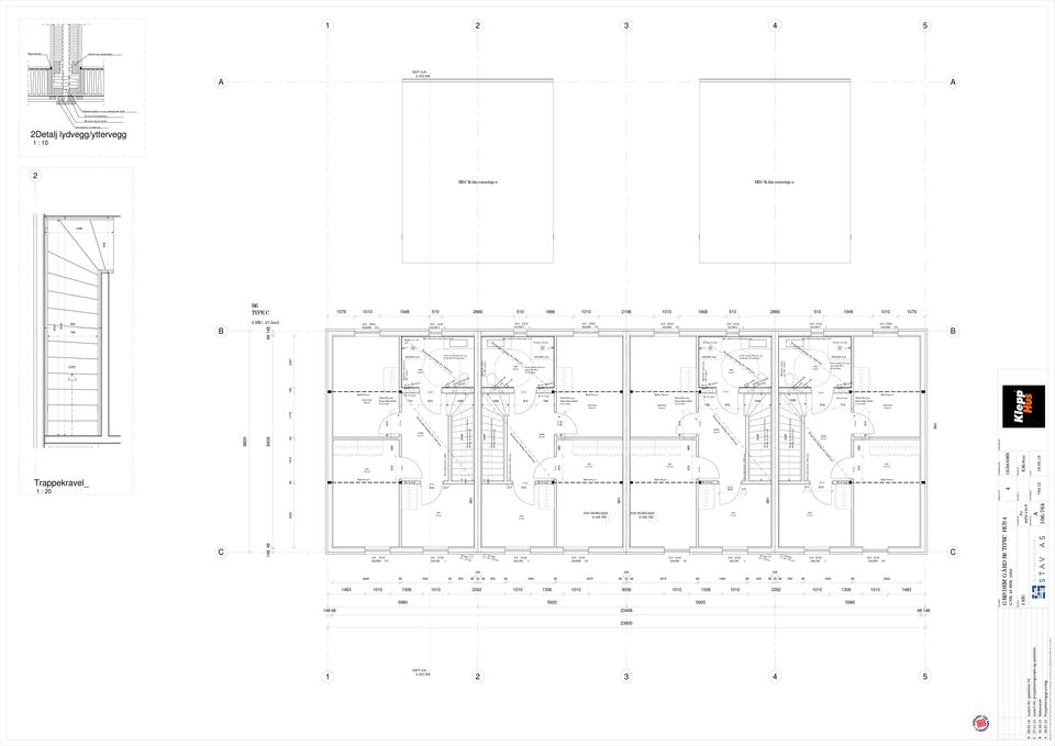 8 m² ufting for kloakk Ø= 0 mm "Skrufaste" plater på alle vegger xm 6. m² Ikke plast mot yttervegg bad 7.