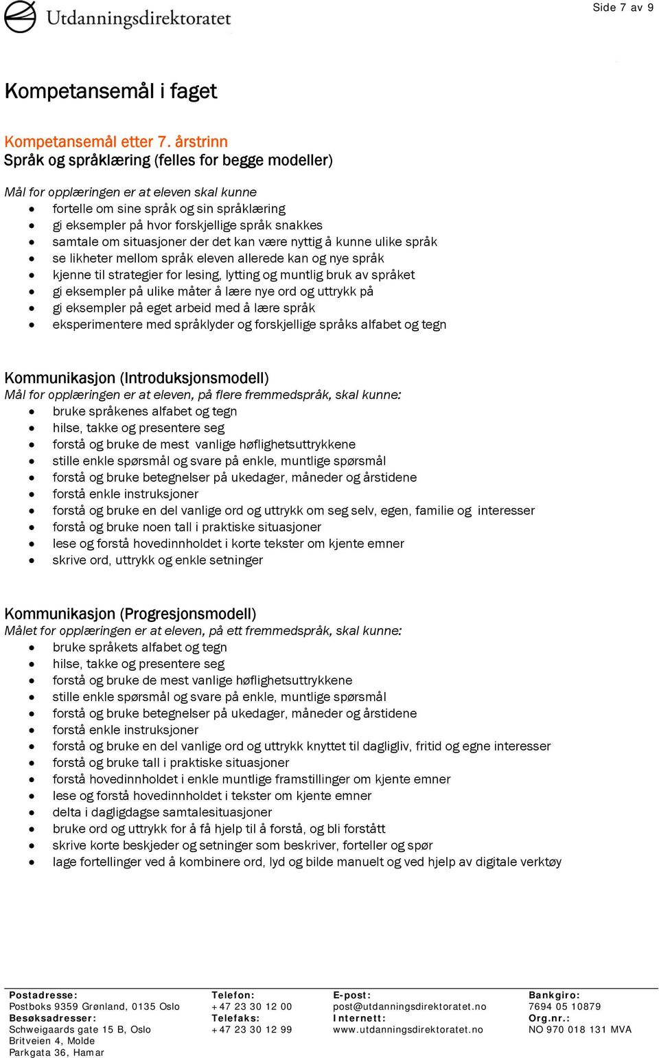 om situasjoner der det kan være nyttig å kunne ulike språk se likheter mellom språk eleven allerede kan og nye språk kjenne til strategier for lesing, lytting og muntlig bruk av språket gi eksempler