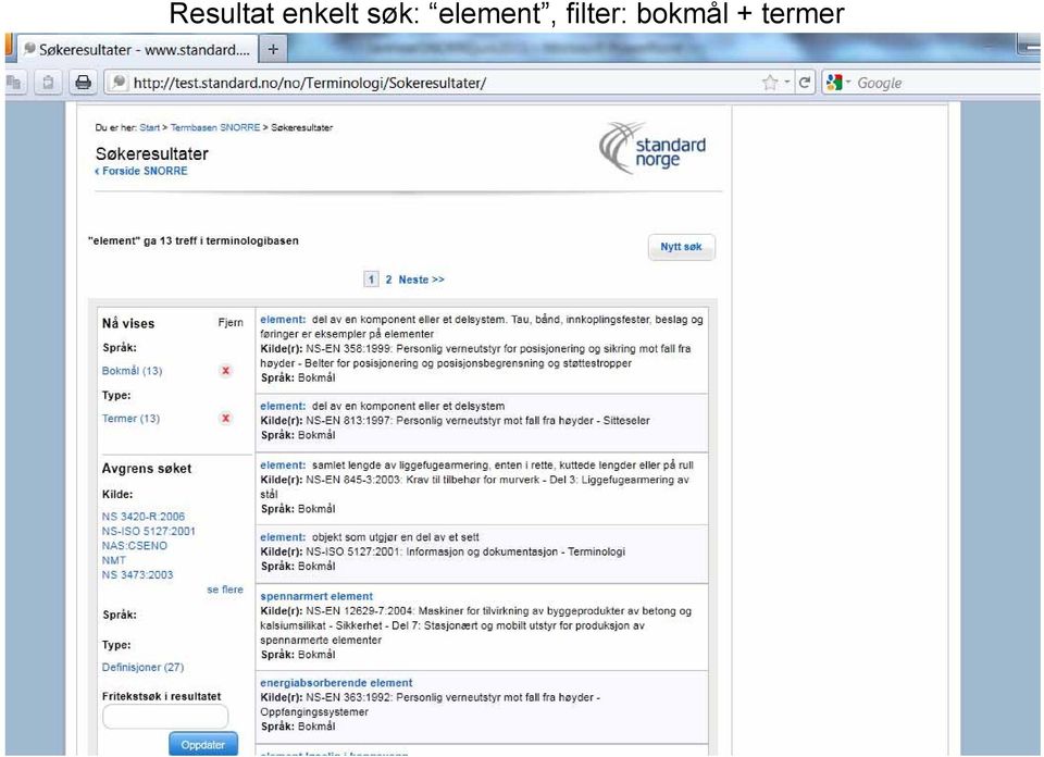 bokmål + termer