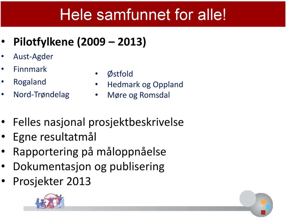 Østfold Hedmark og Oppland Møre og Romsdal Felles nasjonal