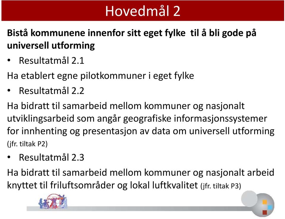 2 Ha bidratt til samarbeid mellom kommuner og nasjonalt utviklingsarbeid som angår geografiske informasjonssystemer for