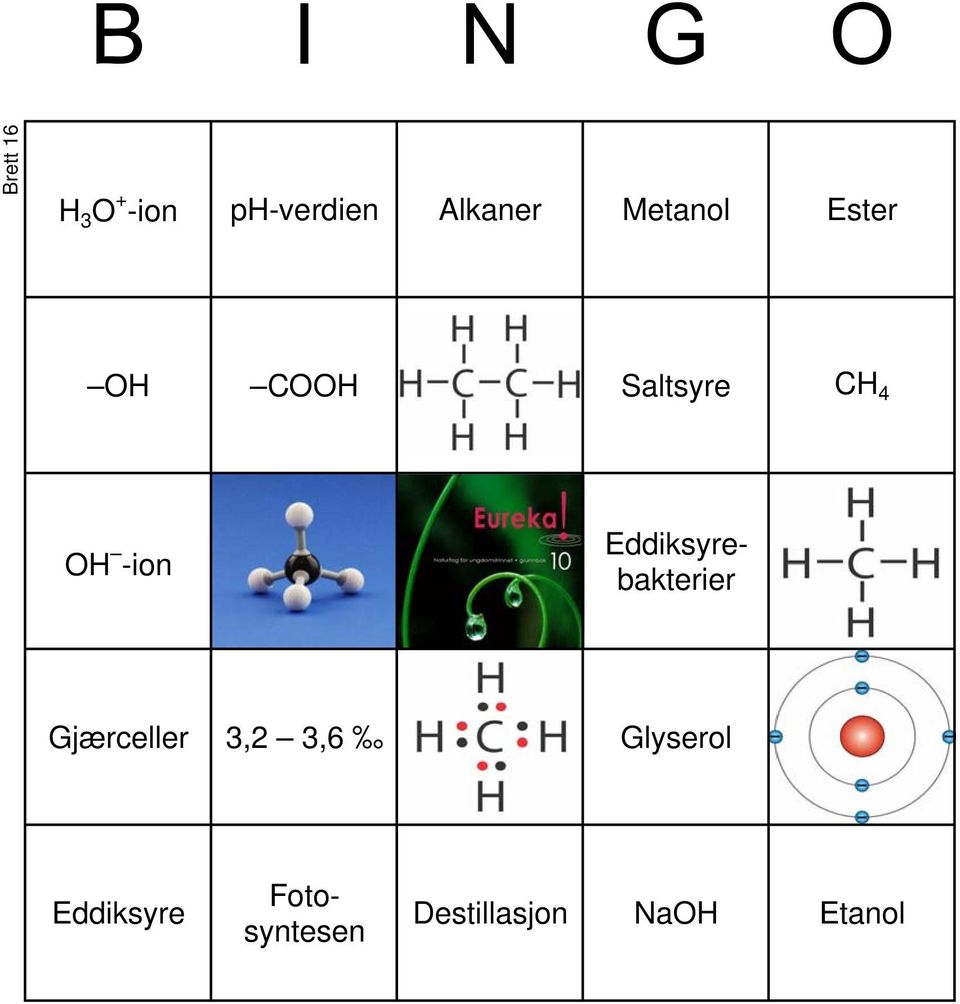 3333E+30 Saltsyre CH 4 OH -ion 2.