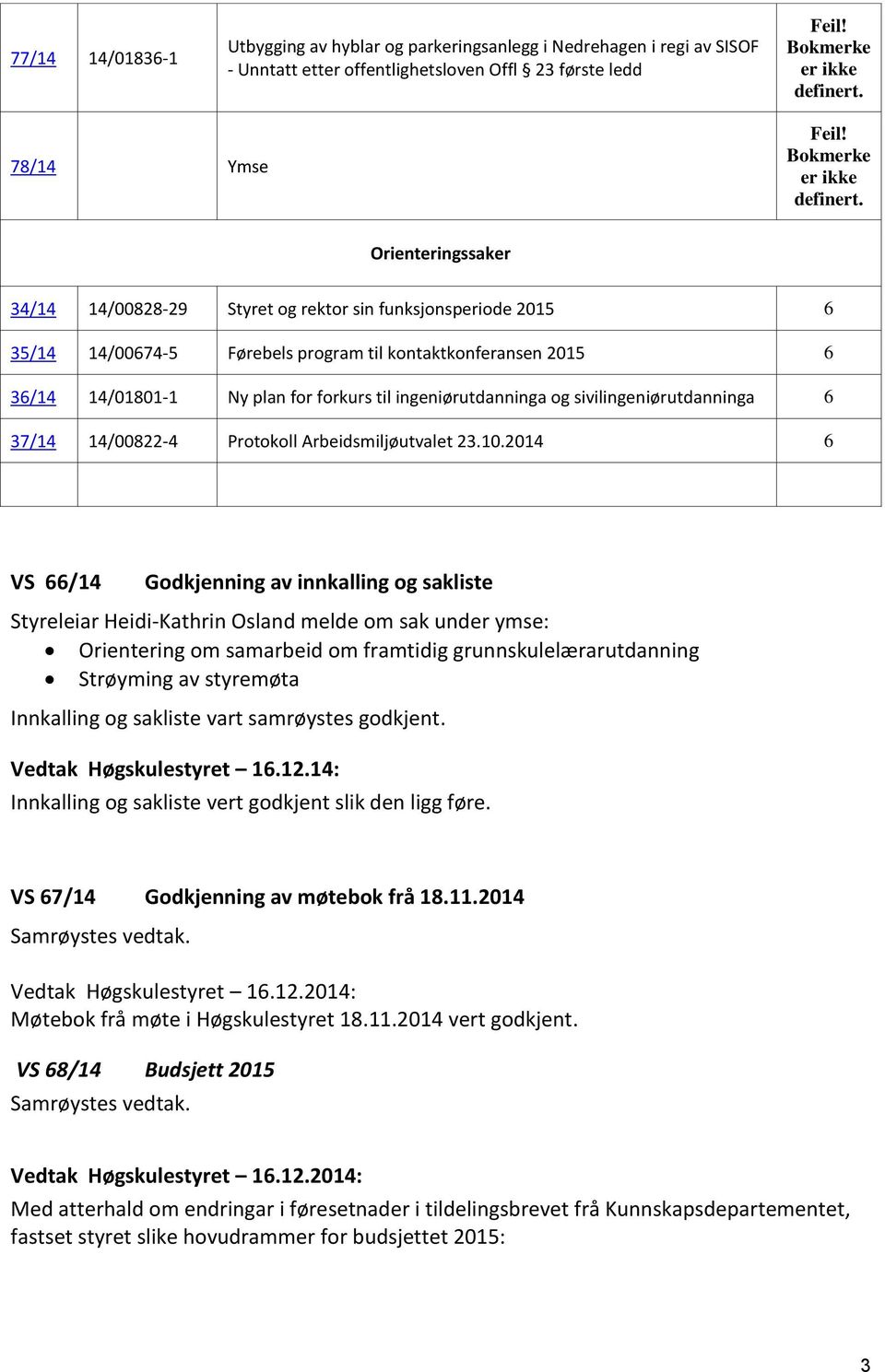 14/00822-4 Protokoll Arbeidsmiljøutvalet 23.10.