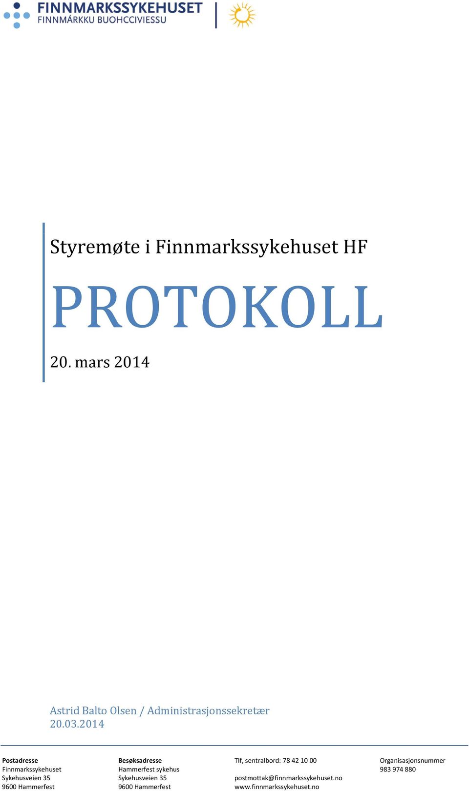 PROTOKOLL 20.