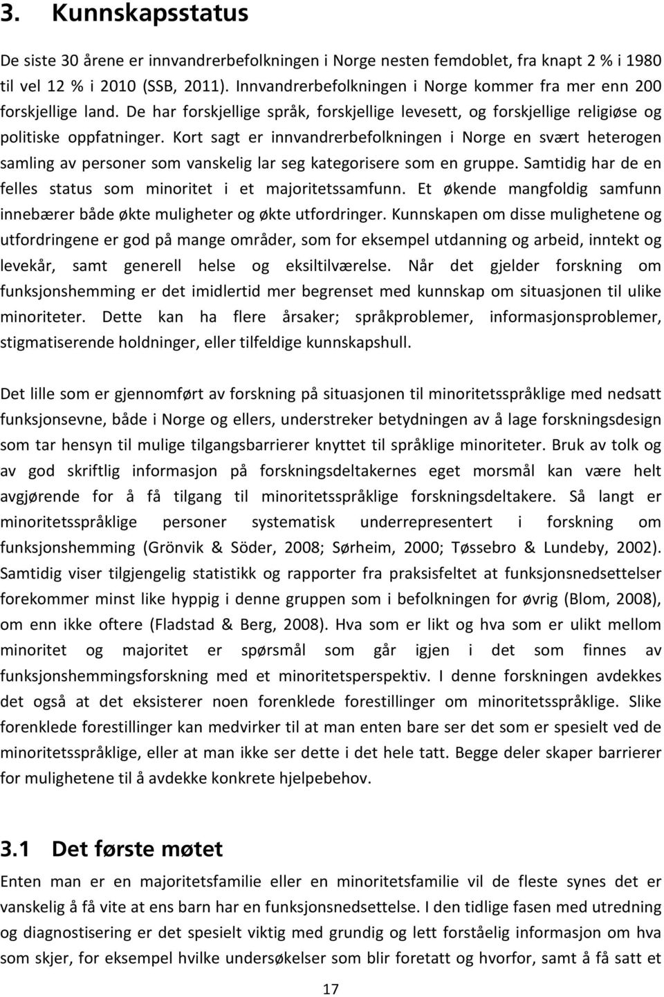 Kort sagt er innvandrerbefolkningen i Norge en svært heterogen samling av personer som vanskelig lar seg kategorisere som en gruppe.