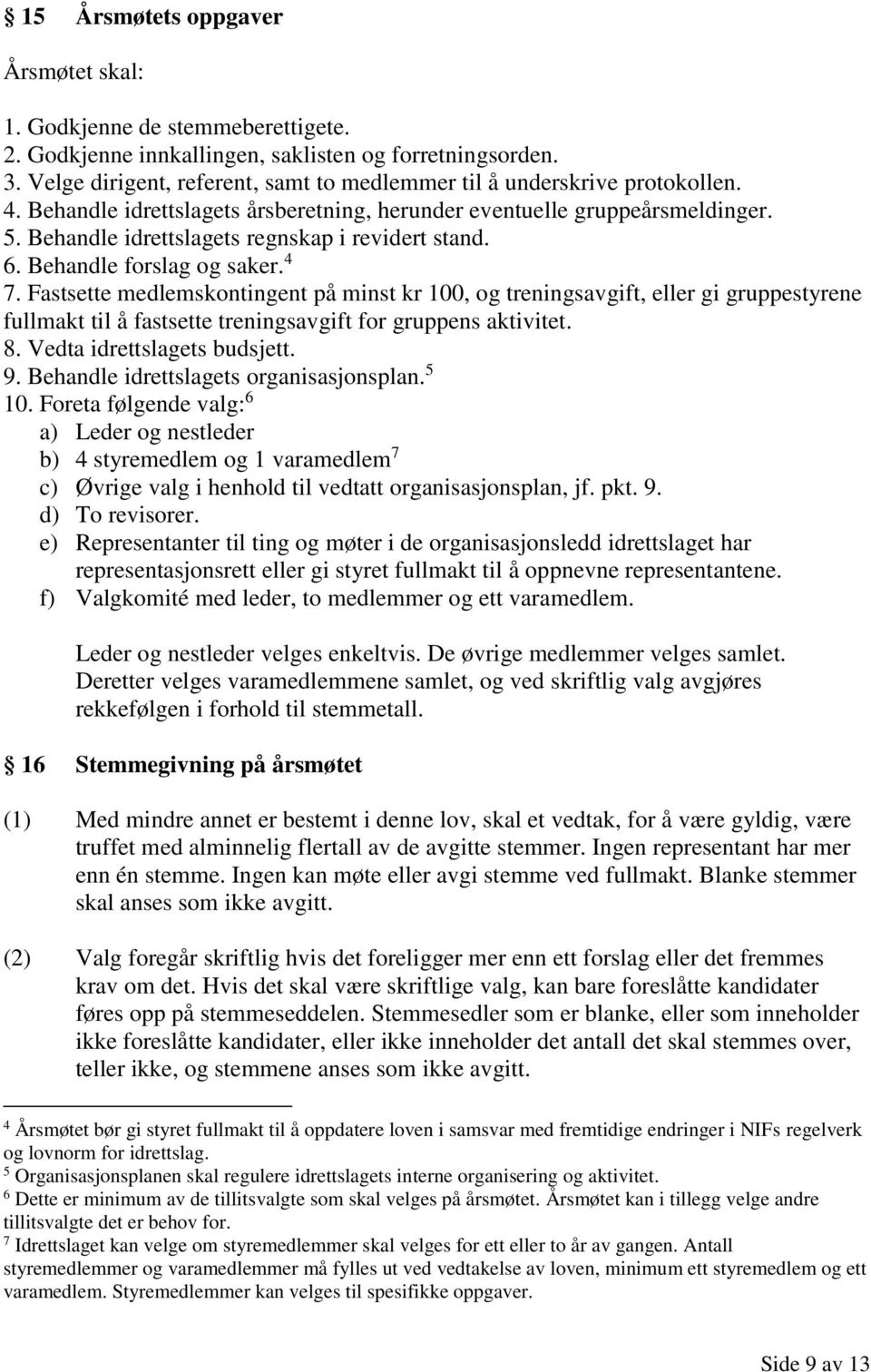 Behandle idrettslagets regnskap i revidert stand. 6. Behandle forslag og saker. 4 7.