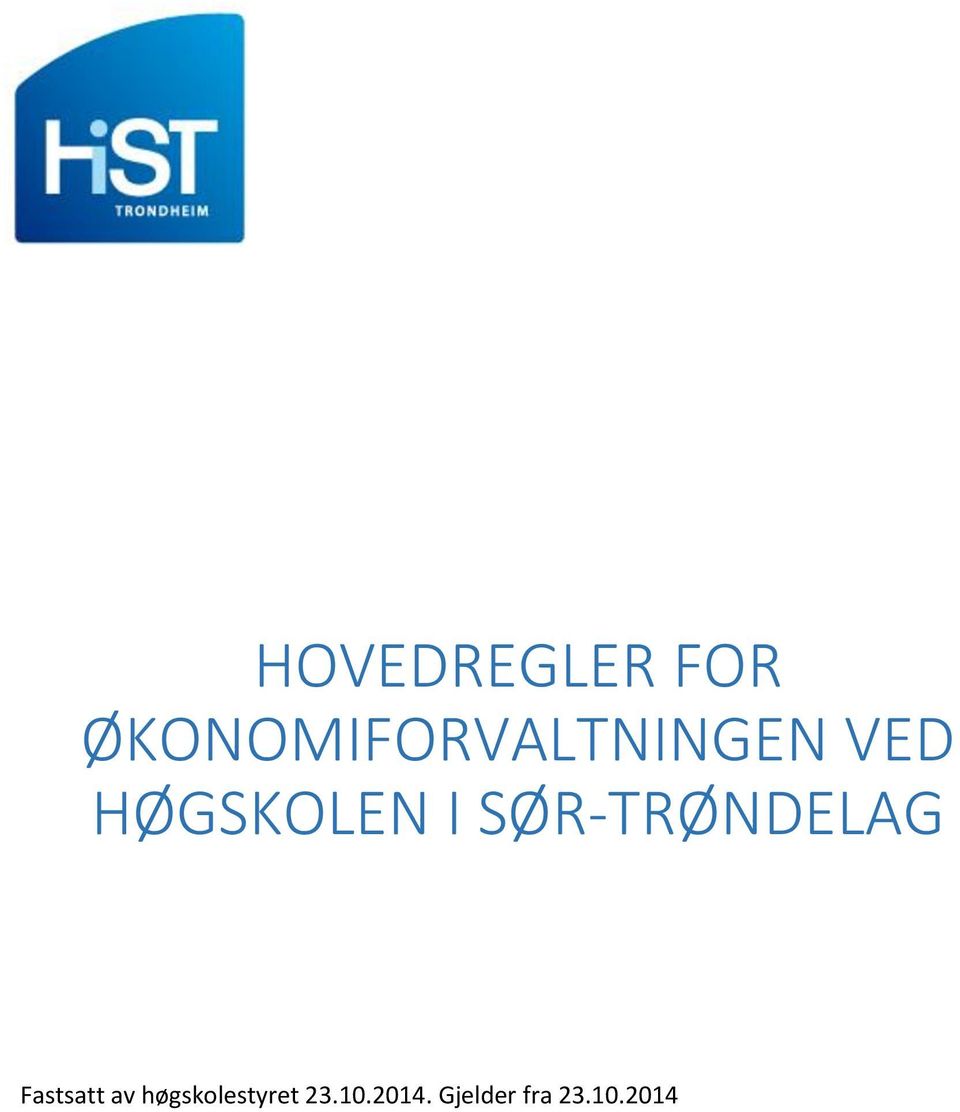 HØGSKOLEN I SØR-TRØNDELAG