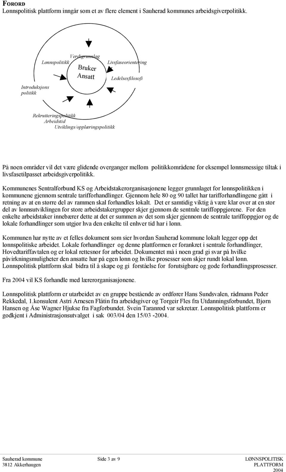 glidende overganger mellom politikkområdene for eksempel lønnsmessige tiltak i livsfasetilpasset arbeidsgiverpolitikk.