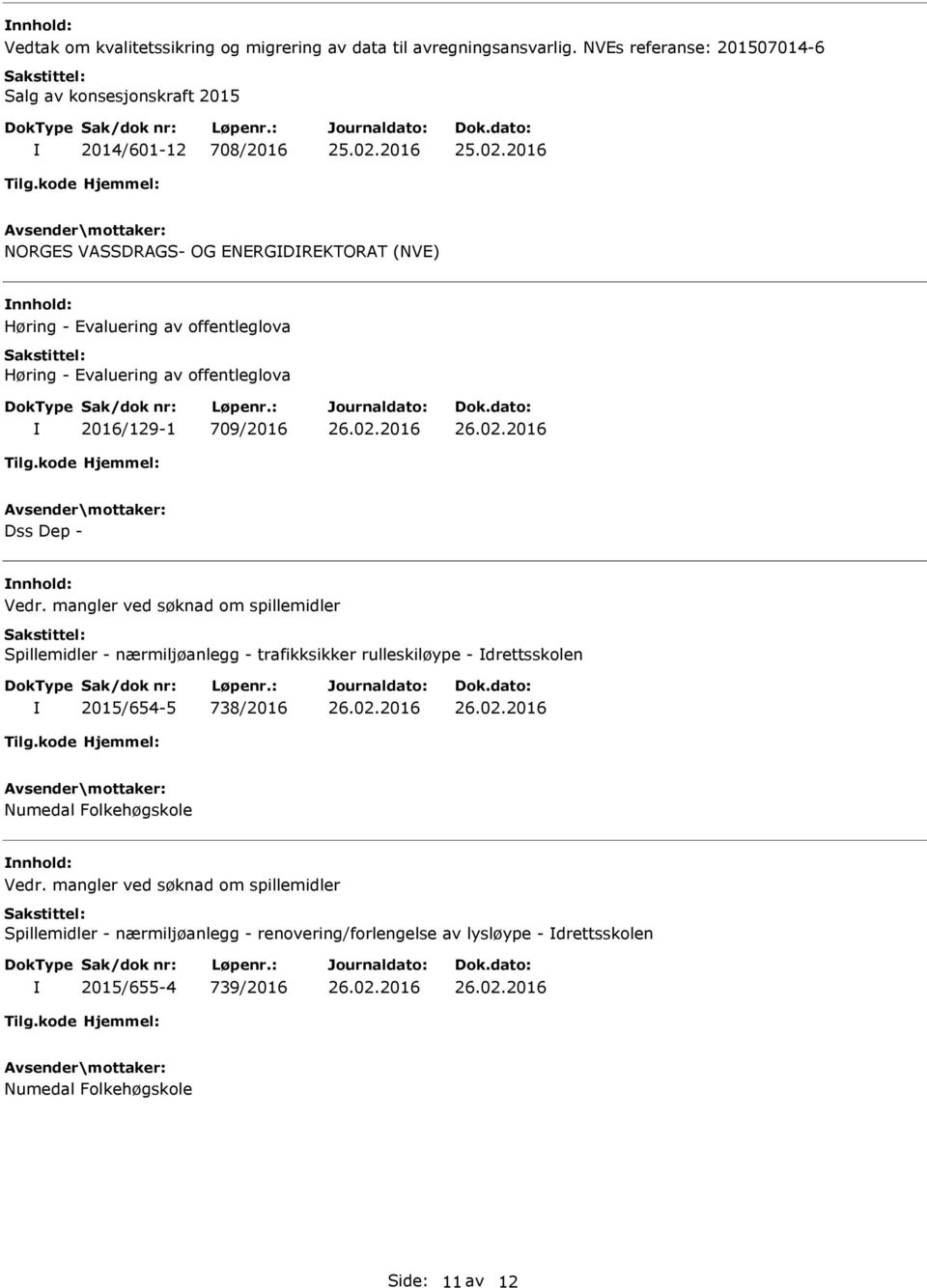 Høring - Evaluering av offentleglova 2016/129-1 709/2016 Dss Dep - Vedr.