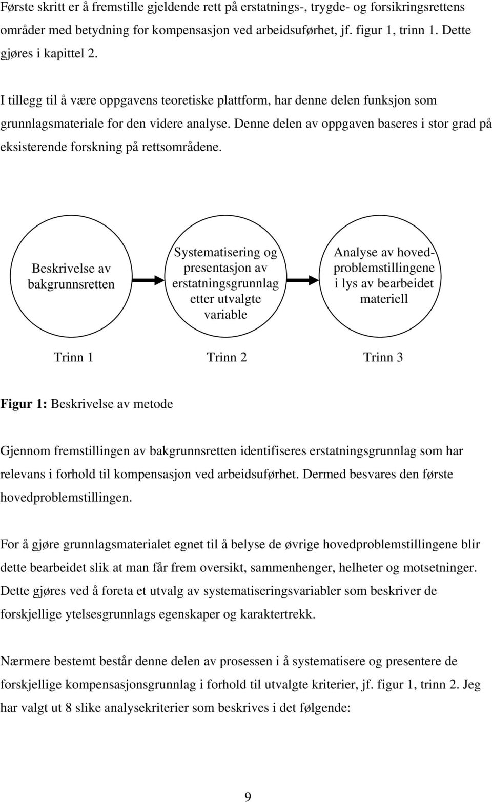 Denne delen av oppgaven baseres i stor grad på eksisterende forskning på rettsområdene.