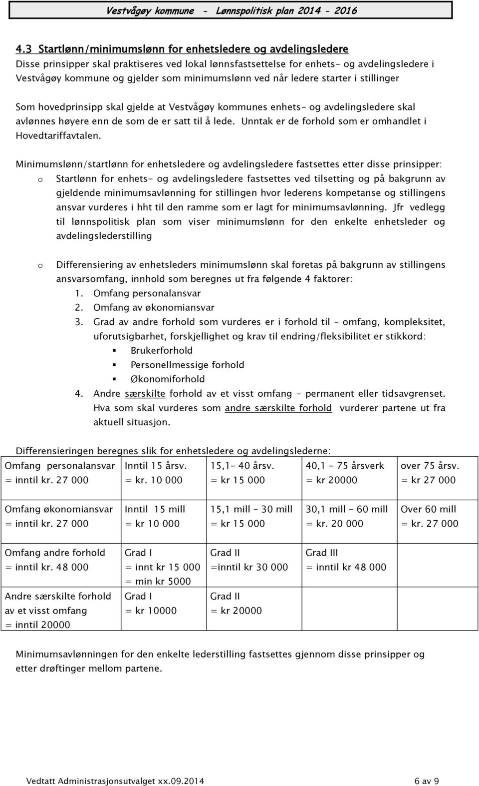 Unntak er de forhold som er omhandlet i Hovedtariffavtalen.