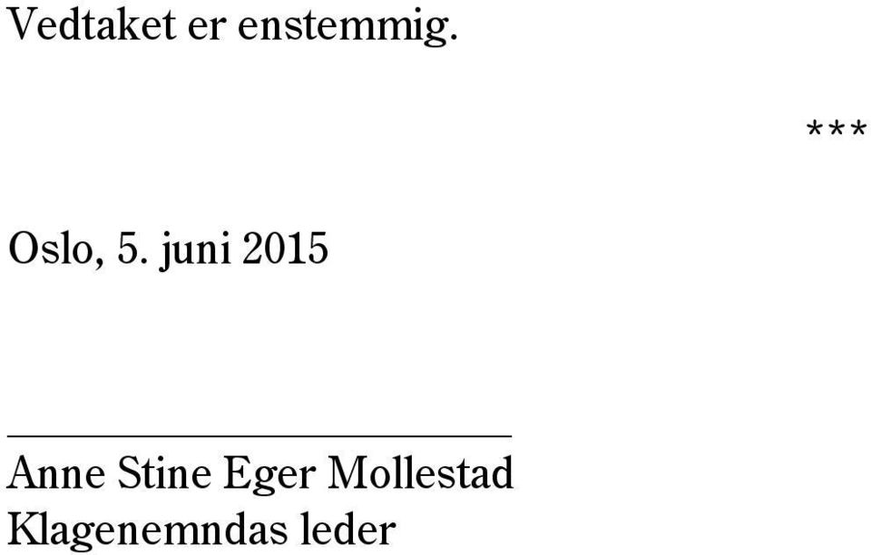 juni 2015 Anne Stine