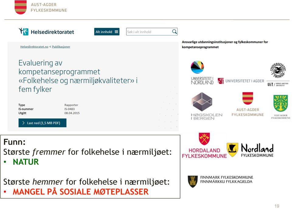 Største hemmer for folkehelse i