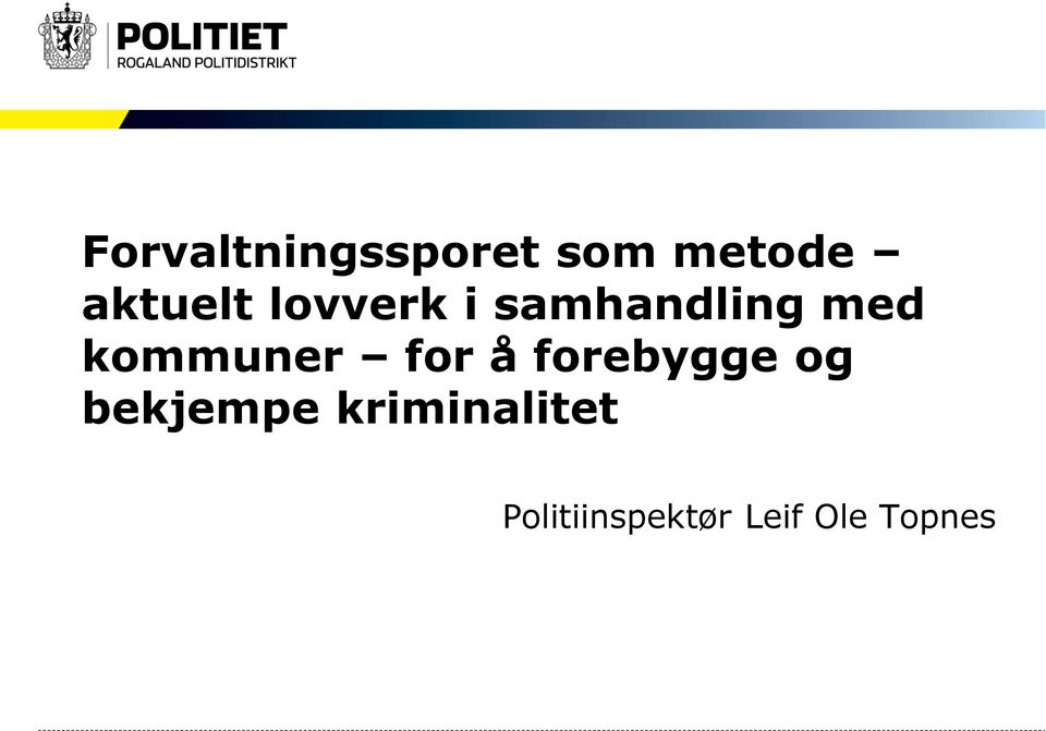 kommuner for å forebygge og bekjempe