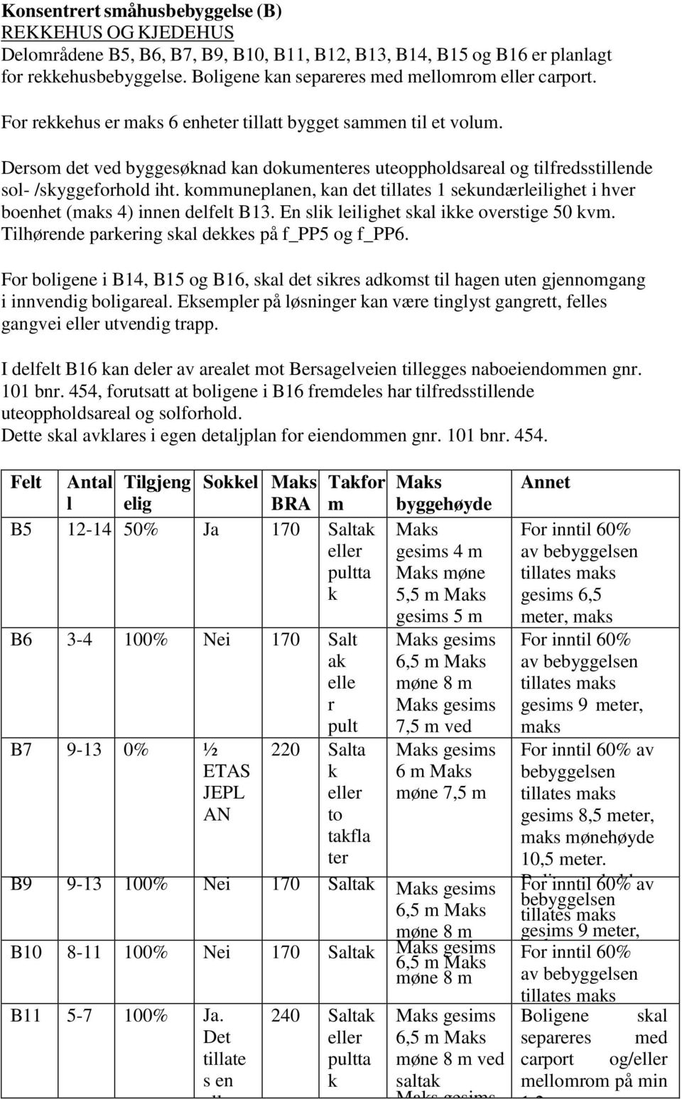 Dersom det ved byggesøknad kan dokumenteres uteoppholdsareal og tilfredsstillende sol- /skyggeforhold iht.