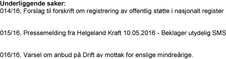 Pressemelding fra Helgeland Kraft 10.05.