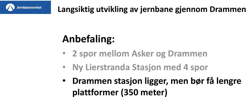 Drammen Ny Lierstranda Stasjon med 4 spor