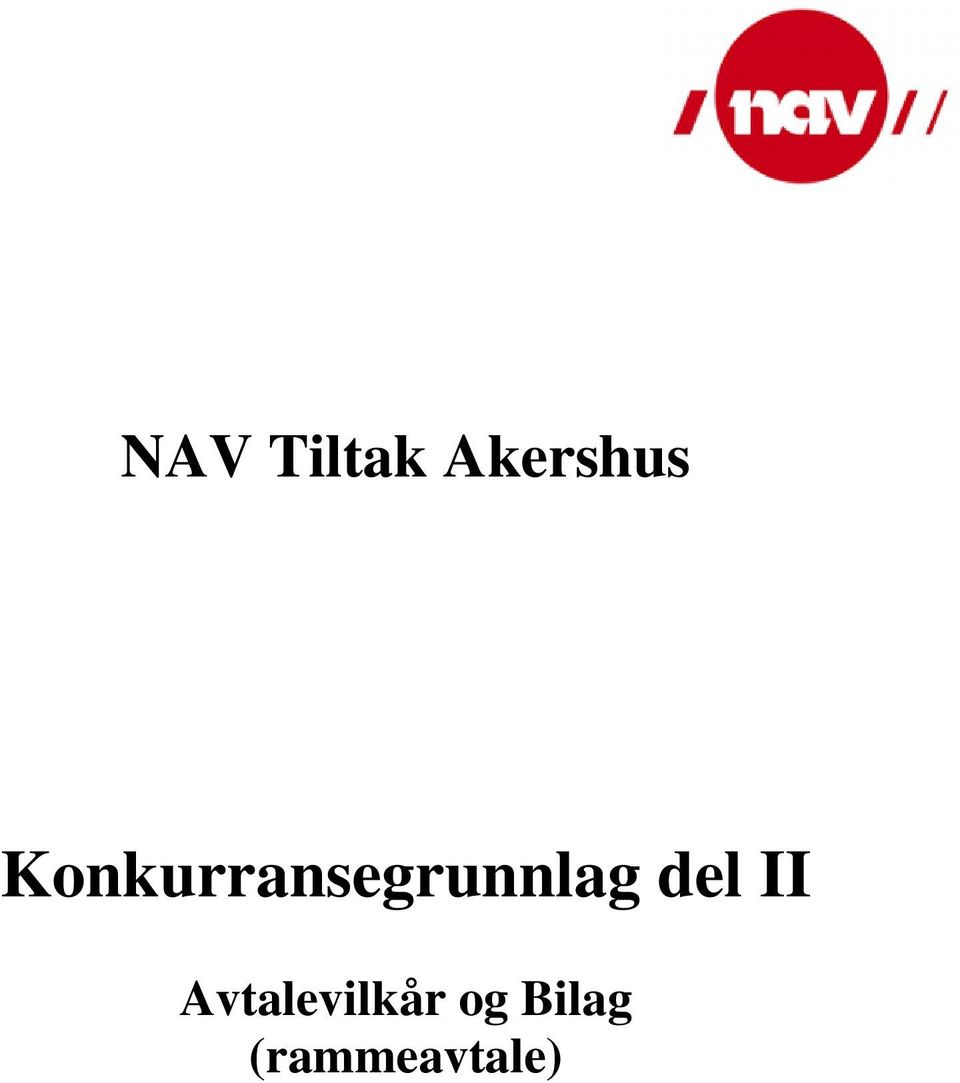 del II Avtalevilkår