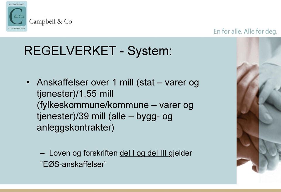 varer og tjenester)/39 mill (alle bygg- og