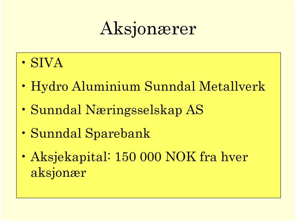 Næringsselskap AS Sunndal