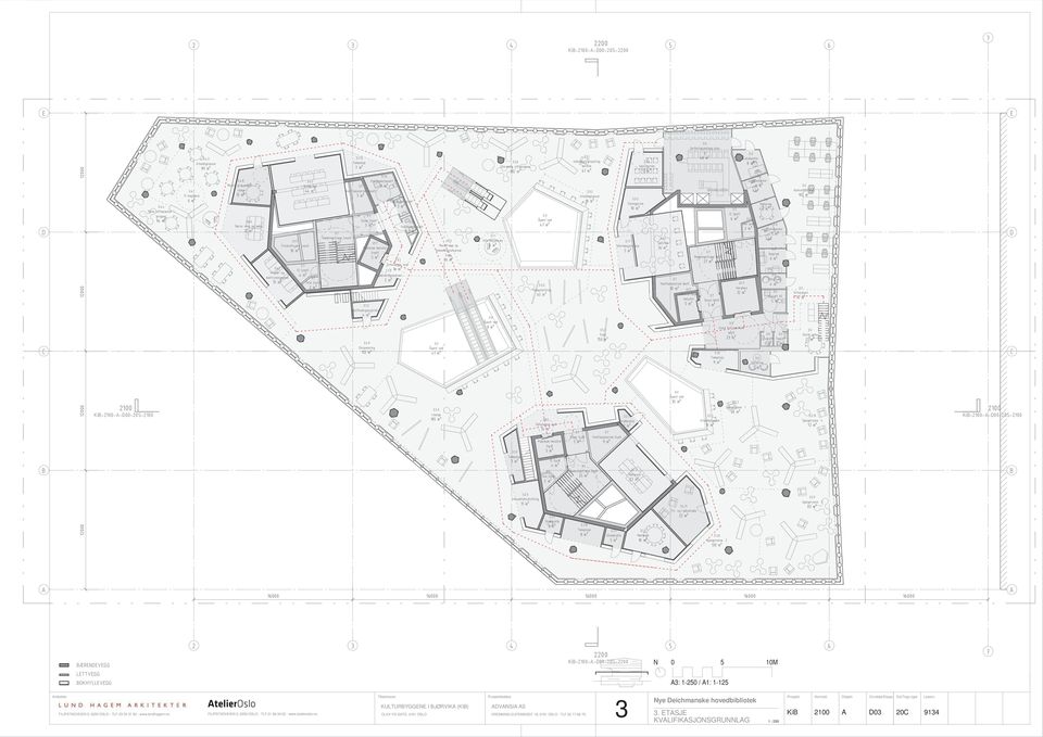 1 Sirkulasjon vest.1. 1 Oppbevaringsbokser.1.2 Multifunksjonsprinter..9 ksponering 11.1. Publikumstoalett.0. Rulletrapp og komunikasjonsareal.etg. 8.U 1 m².. Uformelle sitteplasser 10.U.1.1 Informasjonsøy.