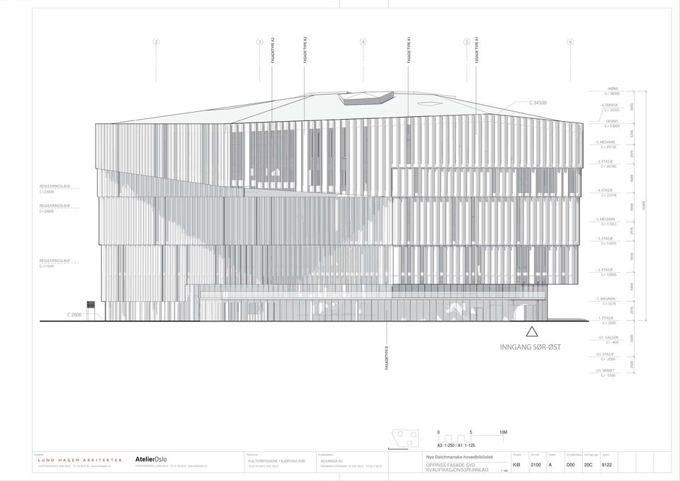 GLLRI + -00 - U1. TSJ + -000 - U1. SNKT + -00 00 200 0 10M : 1-20 / 1: 1-12 rkitekter KULTURYGGN I JØRVIK (KI) VNSI S FILIPSTVIN, 020 OSLO - TLF 2 1 0 - www.