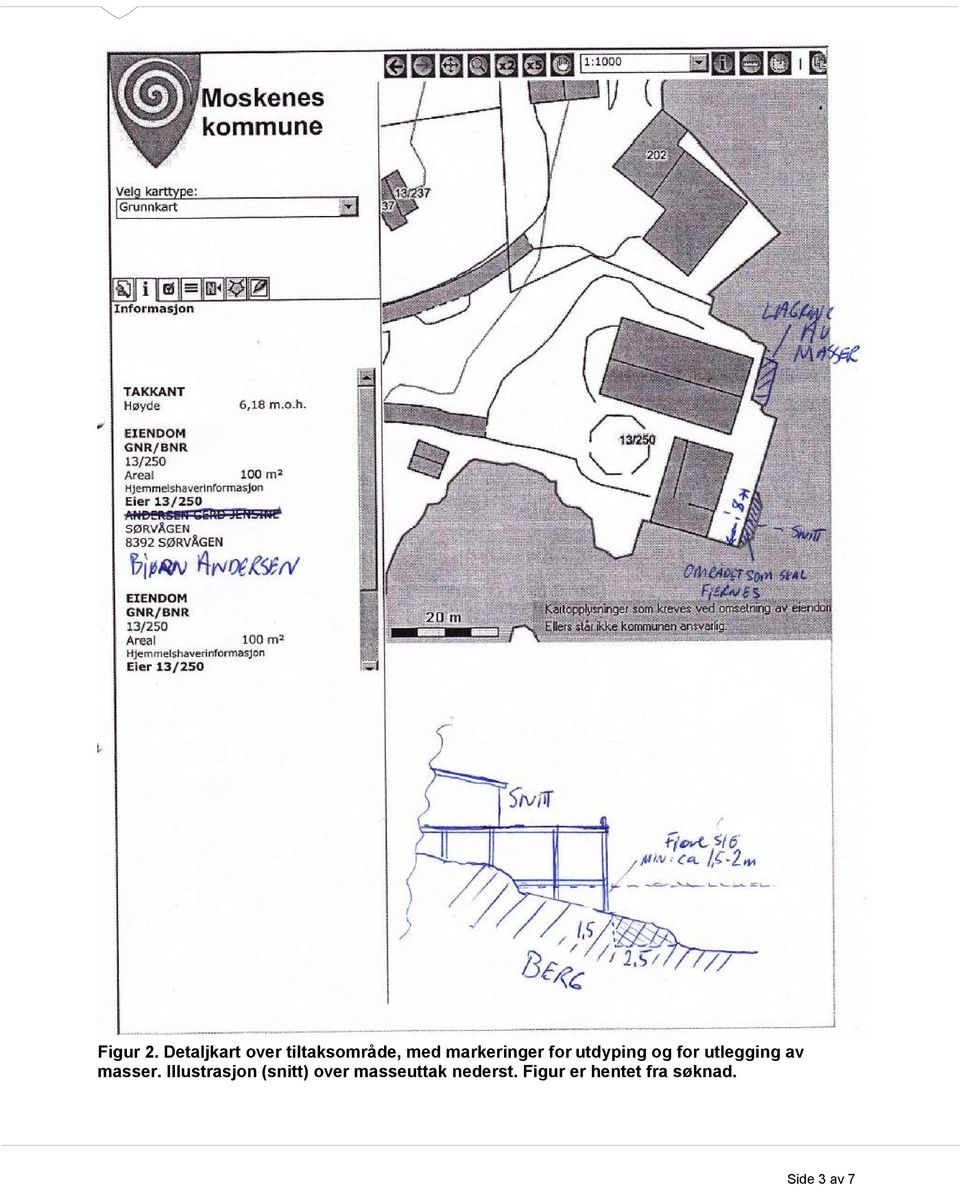 markeringer for utdyping og for utlegging av