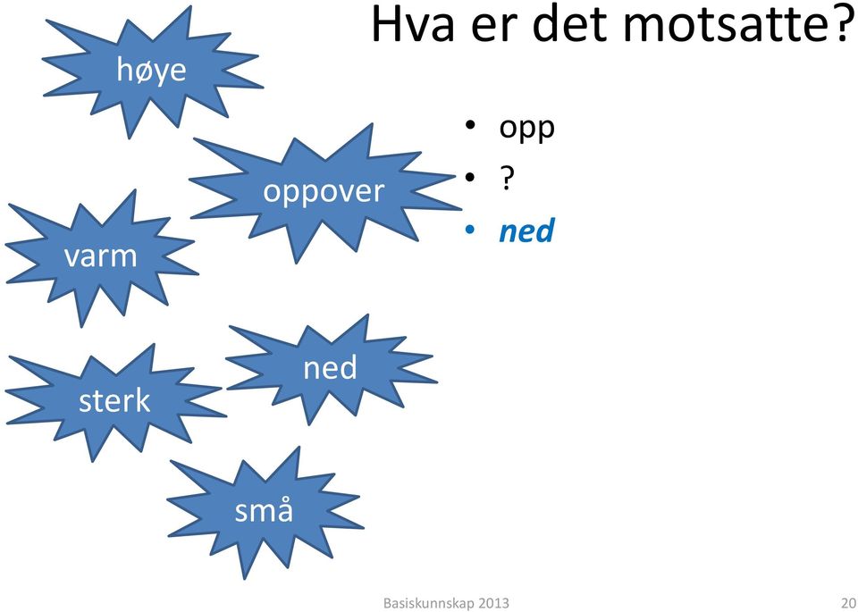 varm oppover opp ned