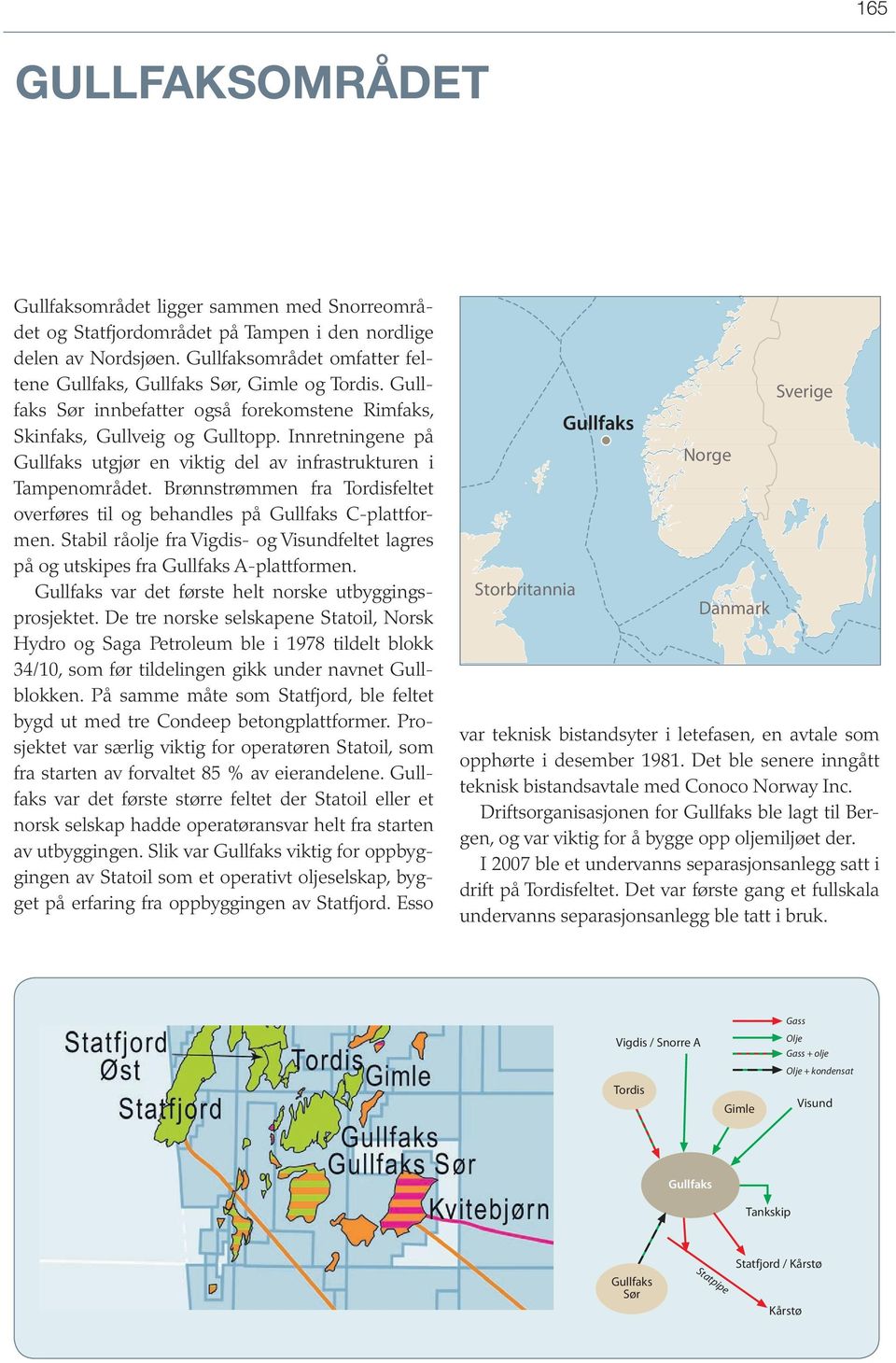 Brønnstrømmen fra Tordisfeltet overføres til og behandles på C-plattformen. Stabil råolje fra Vigdis- og Visundfeltet lagres på og utskipes fra A-plattformen.