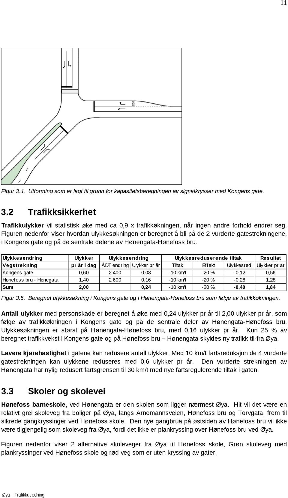 Ulykkesendring Ulykker Ulykkesendring Ulykkesreduserende tiltak Resultat Vegstrekning pr år i dag ÅDT endring Ulykker pr år Tiltak Effekt Ulykkesred.