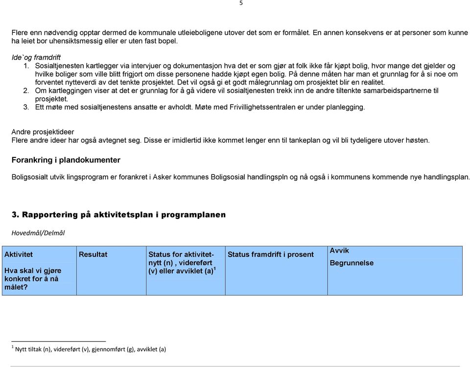 Sosialtjenesten kartlegger via intervjuer og dokumentasjon hva det er som gjør at folk ikke får kjøpt bolig, hvor mange det gjelder og hvilke boliger som ville blitt frigjort om disse personene hadde