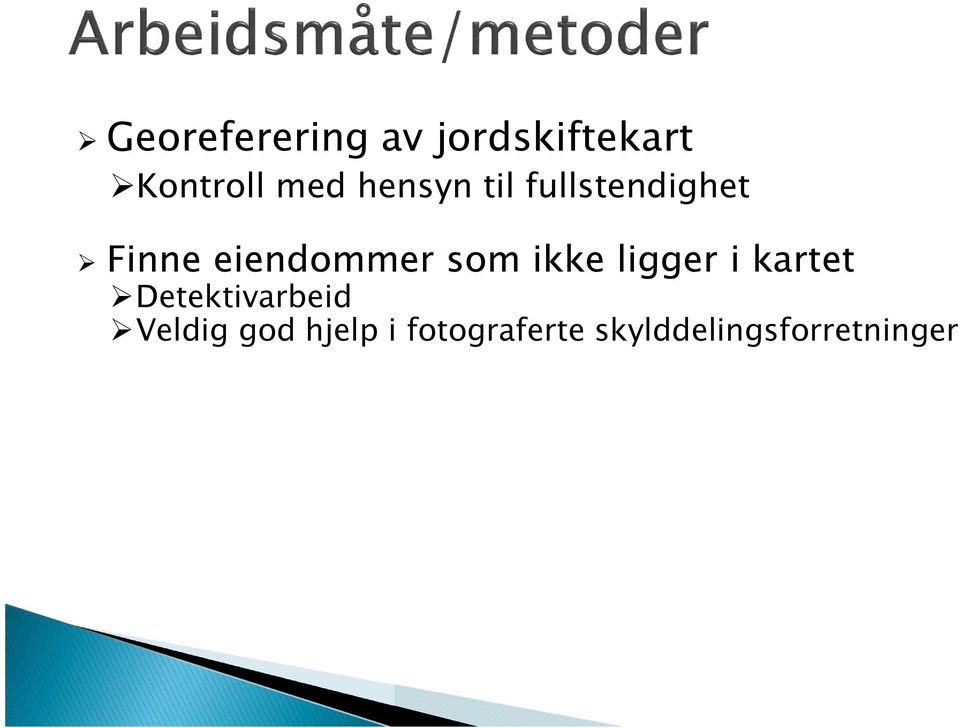 som ikke ligger i kartet Detektivarbeid