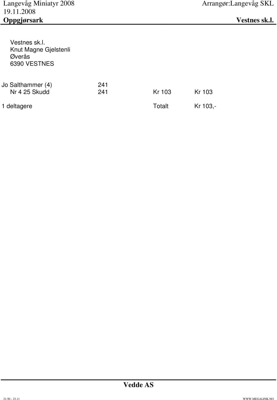 VESTNES Jo Salthammer (4) 241 Nr 4 25