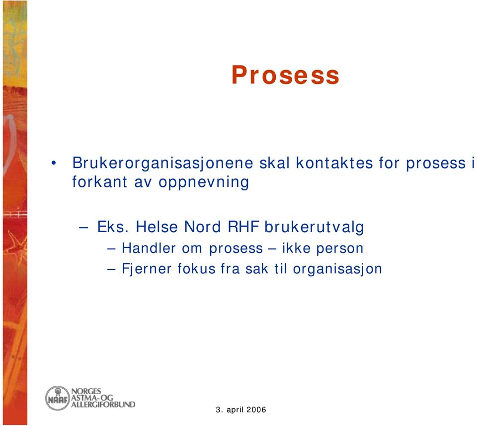 Helse Nord RHF brukerutvalg Handler om