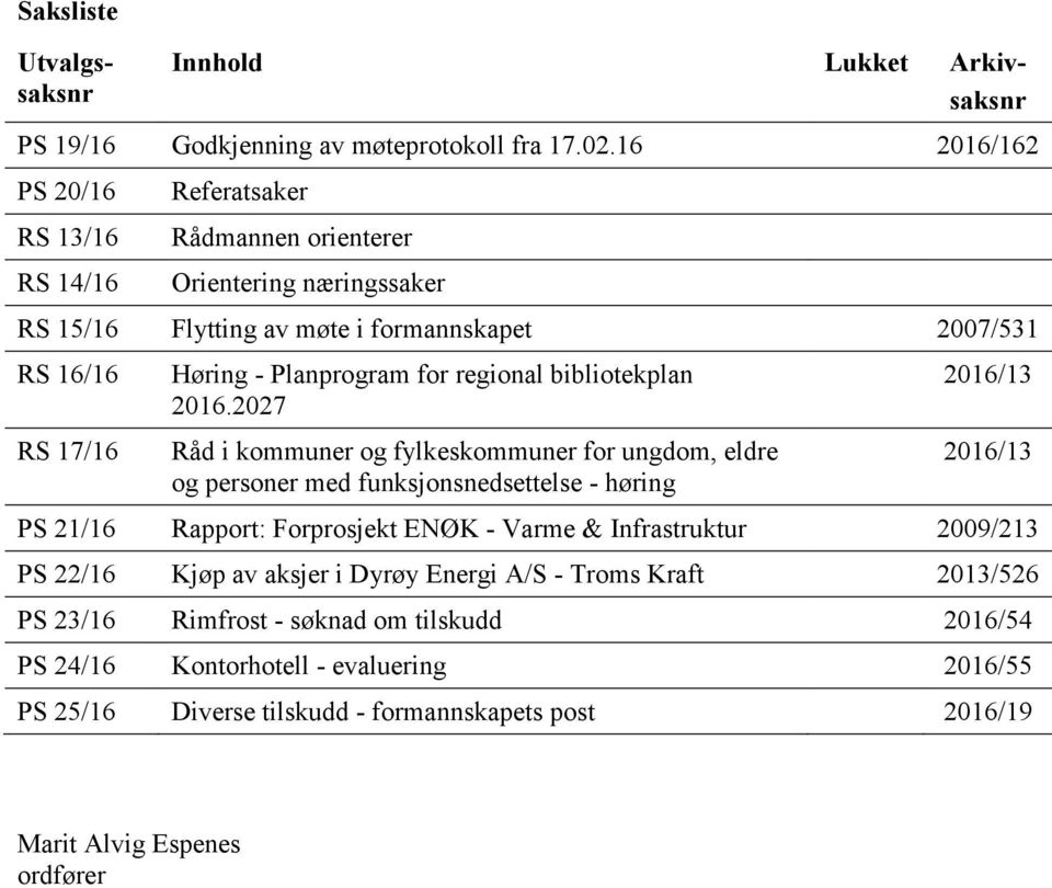 Planprogram for regional bibliotekplan 2016.