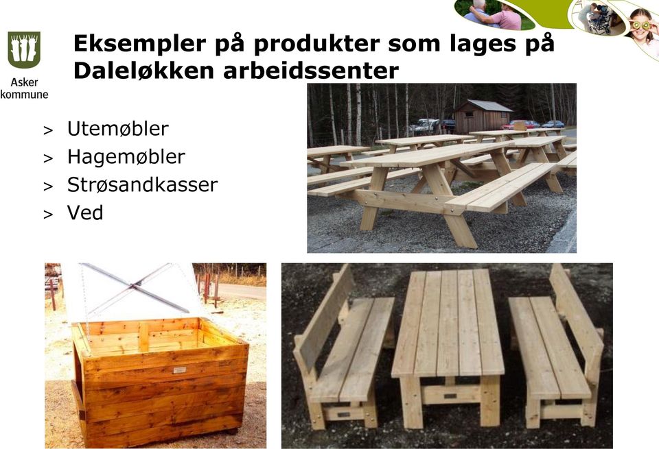 arbeidssenter > Utemøbler