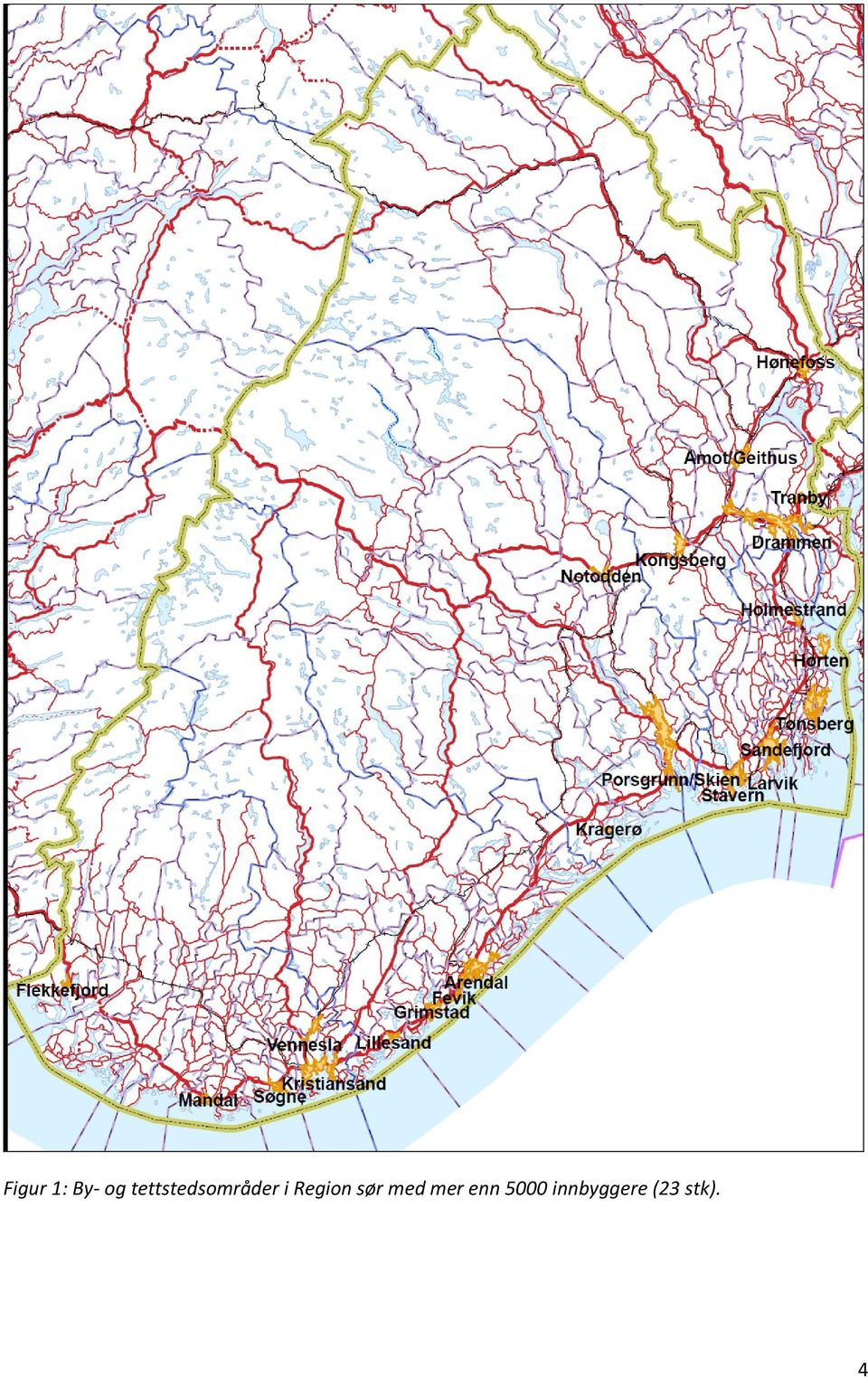 Region sør med mer