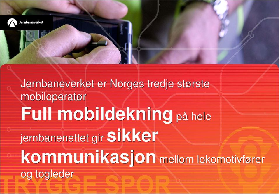 mobildekning på hele jernbanenettet