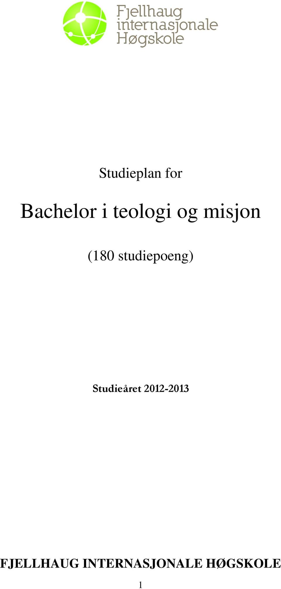 studiepoeng) Studieåret