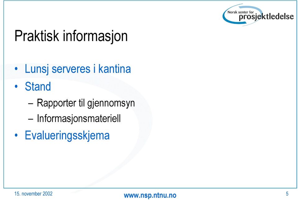 Rapporter til gjennomsyn